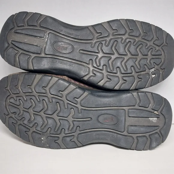 Red Wings Womens 8 Oxford Brown Leather Slip Resistant lace up steel toe shoes - Picture 15 of 16